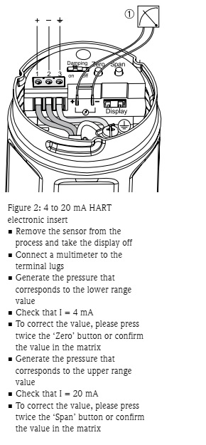 ترانسمیتر های فشار مطلق و نسبی سری Cerabar 11 Figure 2 4 to 20 mA HART ترانسمیتر های فشار مطلق و نسبی سری Cerabar