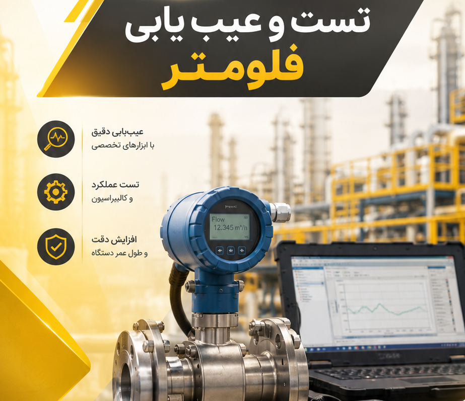 تست و عیب‌یابی فلومتر